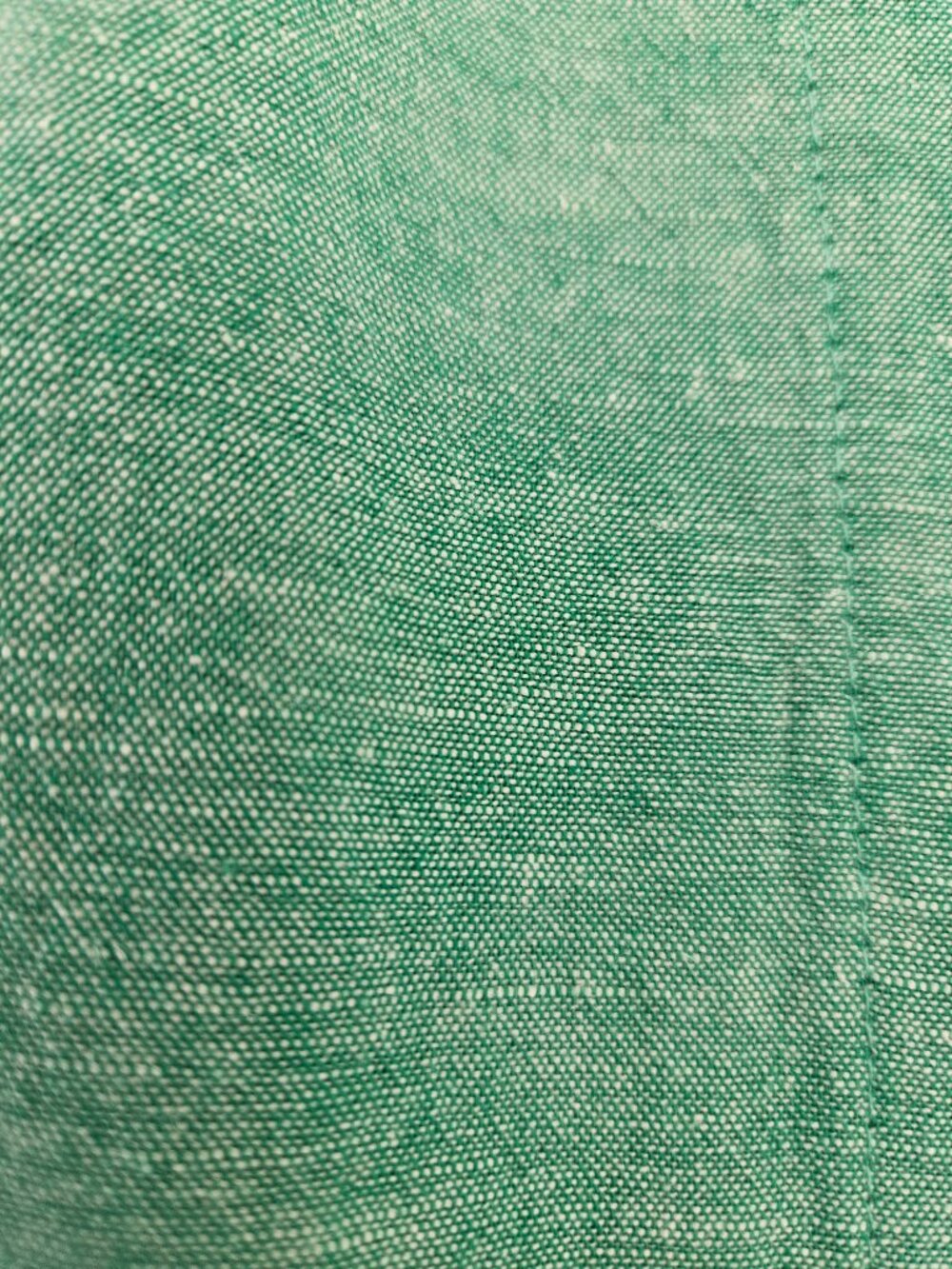 Tuckernuck Sea Green Crawford Mini Dress Linen Blend Ruffle SZ Small - Picture 5 of 12